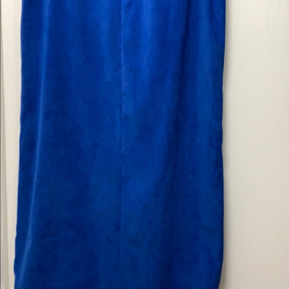 Vintage hand made skirt faux wrap - velvet like - Picture 7 of 16